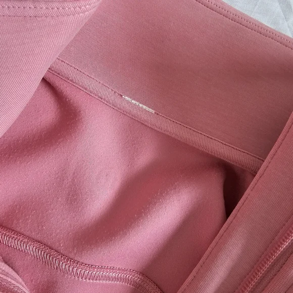 Lululemon 2 Light Baby Pink Brushed Softstreme Half Zip Sweater - Picture 8 of 8